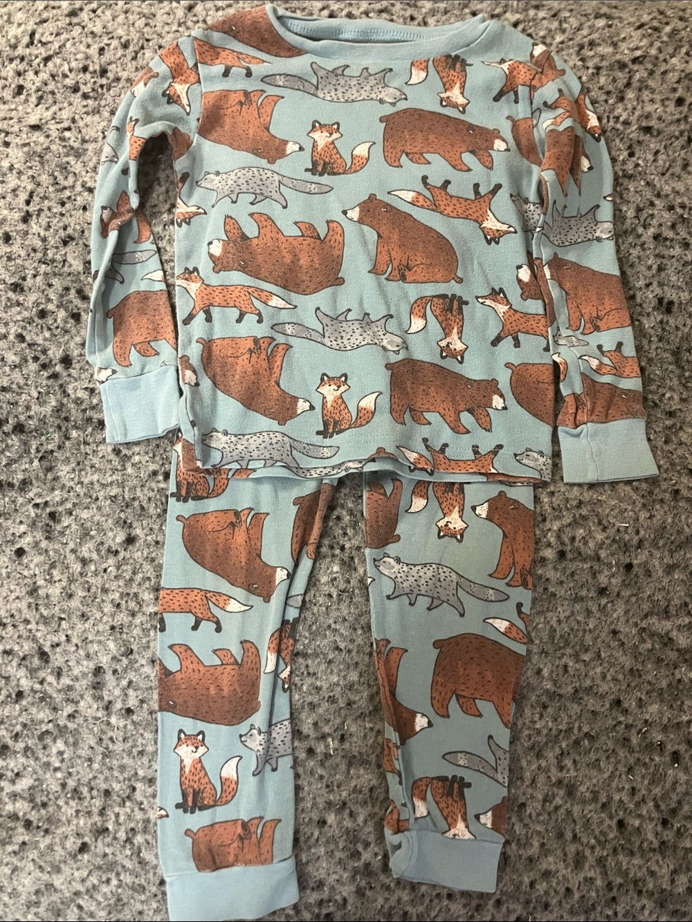 Carters animal pajama set